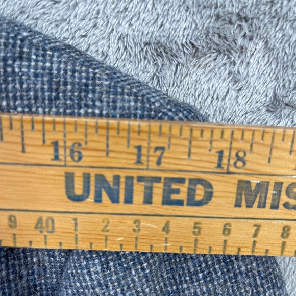 Vintage Men Tweed Blazer Sport Coat Preppy Two Button Heritage Notch Size 40R - Picture 7 of 9